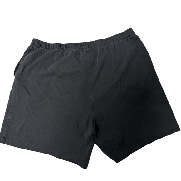 Lands End Black Sport Knit Shorts, size 1X (16W-18W) - Picture 2 of 4